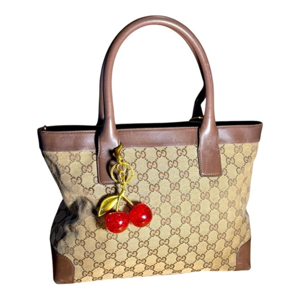 GUCCI GG Canvas Hand Bag Beige 1119 Authentic in EUC STUNNING BAG